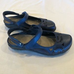 NAOT Rongo  Navy Blue Mary Janes Flats 37